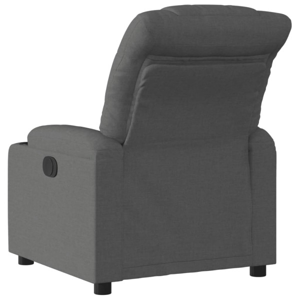 Sillón reclinable de tela gris oscuro M 3