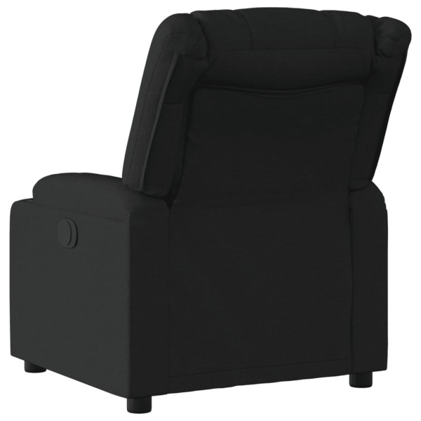 Sillón reclinable de tela negro M 3