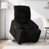 Sillón reclinable elevable tela negro 1