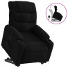 Sillón reclinable elevable tela negro 2