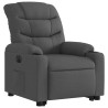 Sillón eléctrico reclinable elevable de tela gris oscuro 3