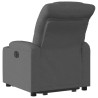 Sillón eléctrico reclinable elevable de tela gris oscuro 4