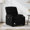 Sillón reclinable eléctrico de tela negro 1
