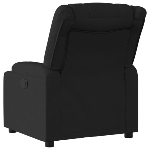 Sillón reclinable eléctrico de tela negro M 4