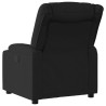 Sillón reclinable eléctrico de tela negro 4