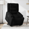 Sillón eléctrico reclinable elevable de tela negro 1