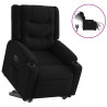 Sillón eléctrico reclinable elevable de tela negro 2