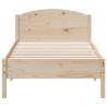Estructura de cama con cabecero madera maciza pino 100x200 cm 4