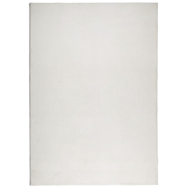 Alfombra de pelo corto look escandinavo IZA crema 160x230 cm M 2