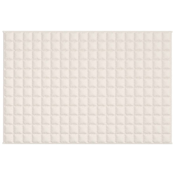 Manta pesada 5 kg 122x183 cm tecido creme-claro M 3