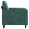 Sillón de terciopelo verde oscuro 60 cm 4