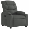 Sillón reclinable eléctrico de tela gris oscuro 3