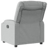 Sillón reclinable eléctrico tela gris claro 4