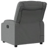 Sillón reclinable de masaje eléctrico tela gris oscuro 4