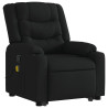 Sillón reclinable de masaje elevable tela negro 3