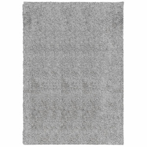 Alfombra peluda de pelo largo moderna PAMPLONA gris 160x230 cm H