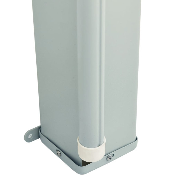 Toldo lateral retrátil para pátio 200x600 cm cinzento M 5