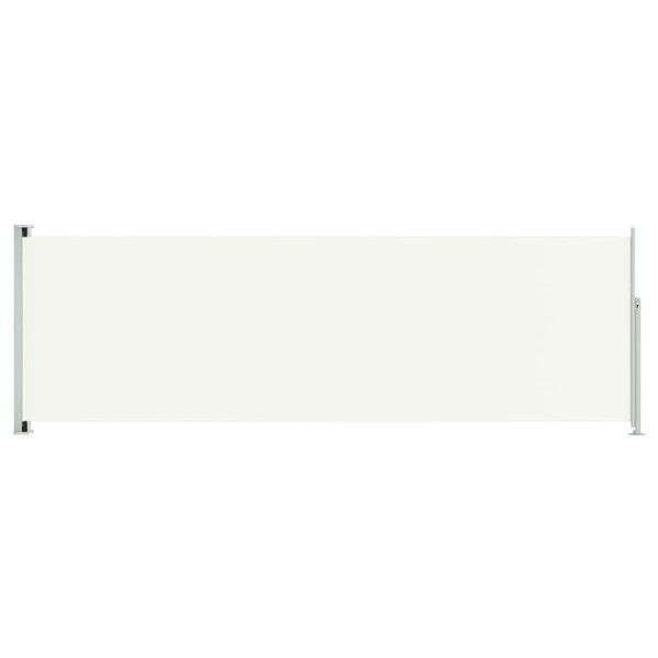 Toldo lateral retráctil para patio crema 200x600 cm M 2