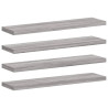 Estantes pared 2 uds madera ingeniería gris Sonoma 40x10x1.5 cm 2