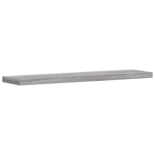 Estantes pared 2 uds madera ingeniería gris Sonoma 40x10x1.5 cm M 4