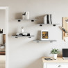 Estantes pared 4 uds madera ingeniería gris Sonoma 60x30x1.5 cm 3