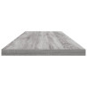 Estantes pared 4 uds madera ingeniería gris Sonoma 100x20x1.5cm 5