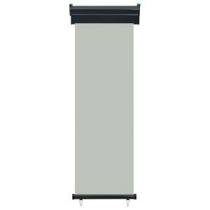 Toldo lateral de balcón gris 65x250 cm H