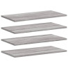 Estantes pared 4 uds madera ingeniería gris Sonoma 60x20x1.5 cm 2