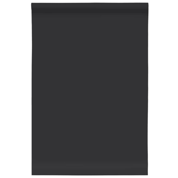Pegatina de mueble autoadhesiva PVC negro mate 90x500 cm M 2