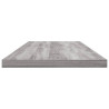Estantes pared 4 uds madera ingeniería gris Sonoma 80x20x1.5 cm 4