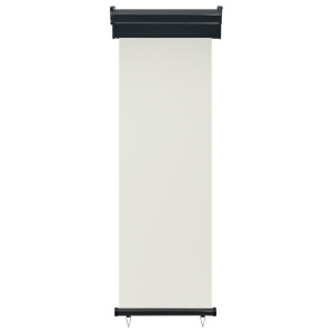 Toldo lateral de balcón color crema 65x250 cm H