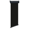 Toldo lateral de balcón negro 65x250 cm 1