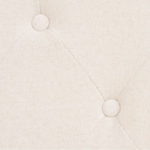 Conjunto de sofás 3 pcs tecido branco nata H