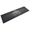 Alfombra de cocina lavable terciopelo negro 60x180 cm 1
