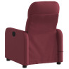 Sillón de masaje reclinable eléctrico tela rojo tinto 4
