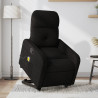 Sillón reclinable de masaje elevable tela negro 1
