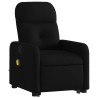 Sillón reclinable de masaje elevable tela negro 3