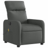 Sillón reclinable de masaje eléctrico tela gris oscuro 3