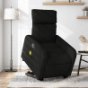 Sillón de masaje eléctrico reclinable elevable tela negro 1