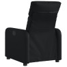 Sillón reclinable eléctrico de cuero sintético negro 4