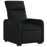 Sillón reclinable elevable cuero artificial negro 3