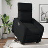 Sillón reclinable y elevable eléctrico cuero sintético negro 1