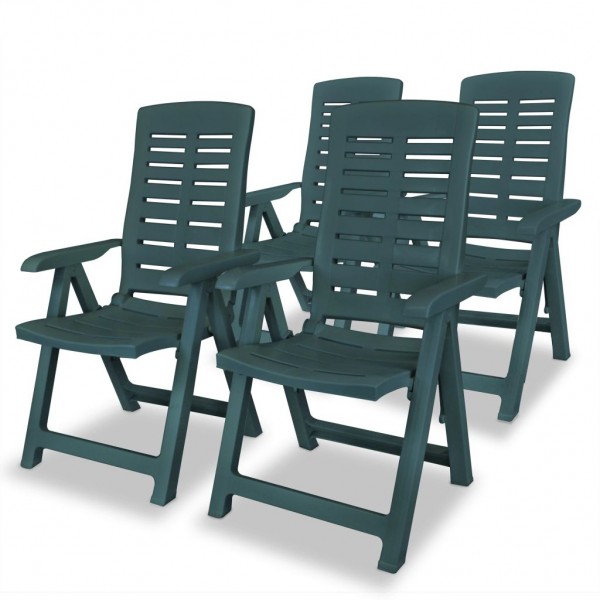 Conjunto de jantar de exterior 5 pcs plástico verde M 4