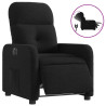 Sillón reclinable eléctrico de tela negro 2