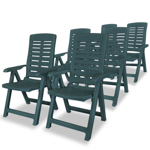 Conjunto de jantar de exterior 7 pcs plástico verde M 4