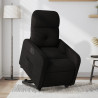 Sillón eléctrico reclinable elevable de tela negro 1