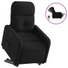 Sillón eléctrico reclinable elevable de tela negro 2