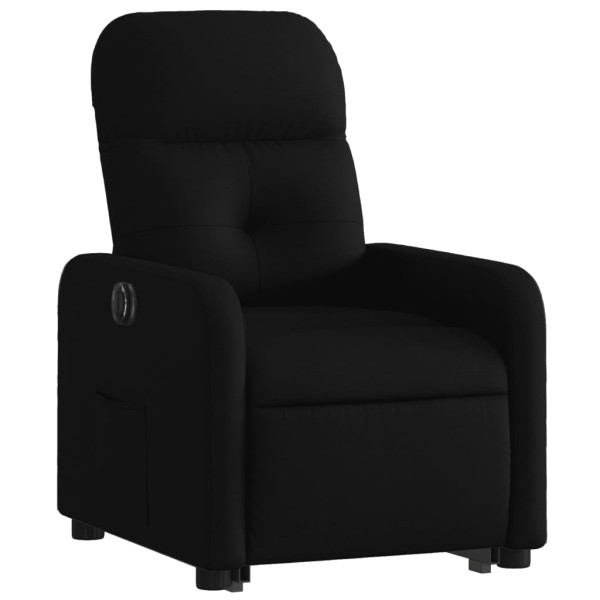 Sillón eléctrico reclinable elevable de tela negro M 3