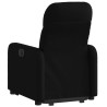 Sillón eléctrico reclinable elevable de tela negro 4