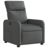 Sillón reclinable eléctrico de tela gris oscuro 3